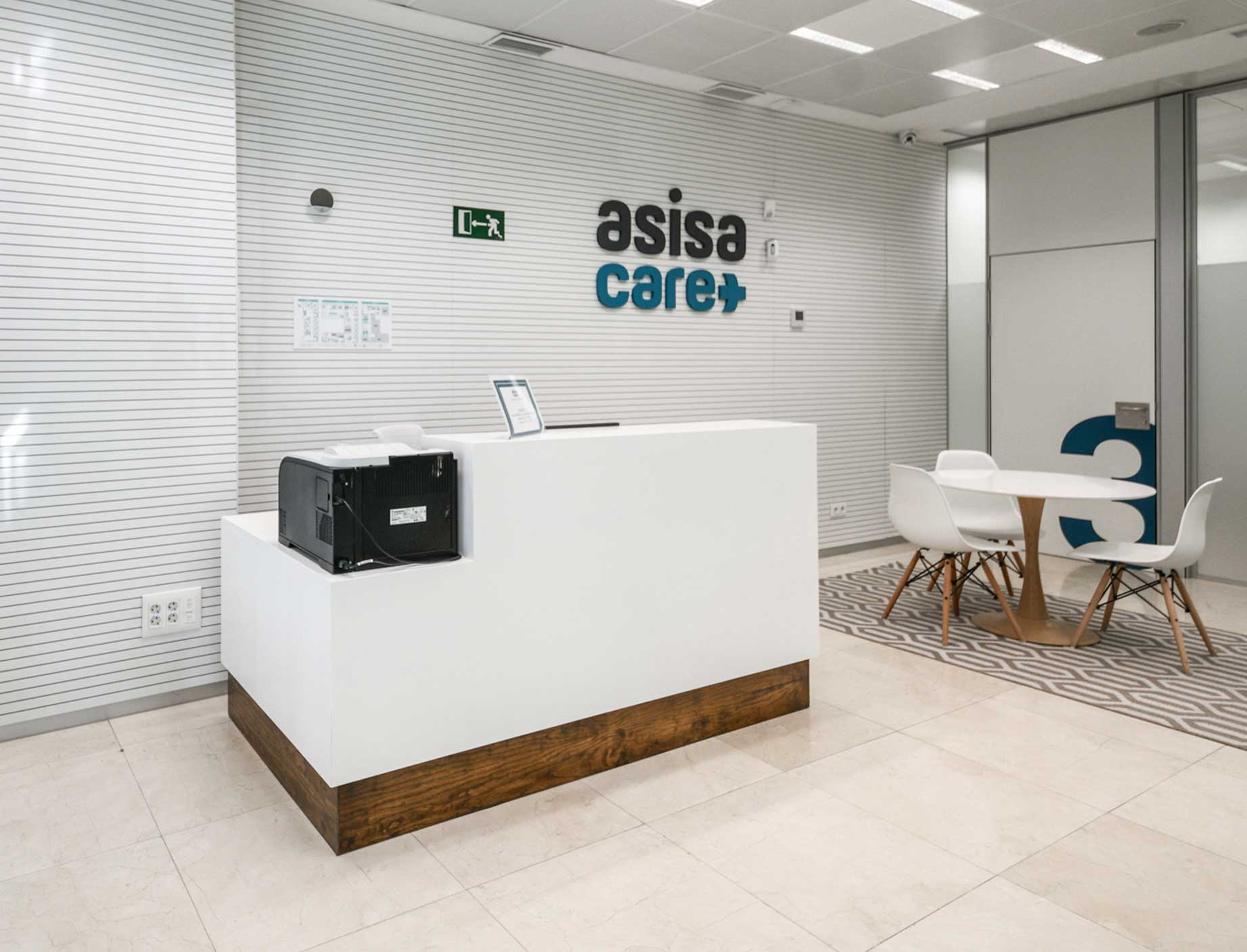 recepción clínica ASISA care Málaga
